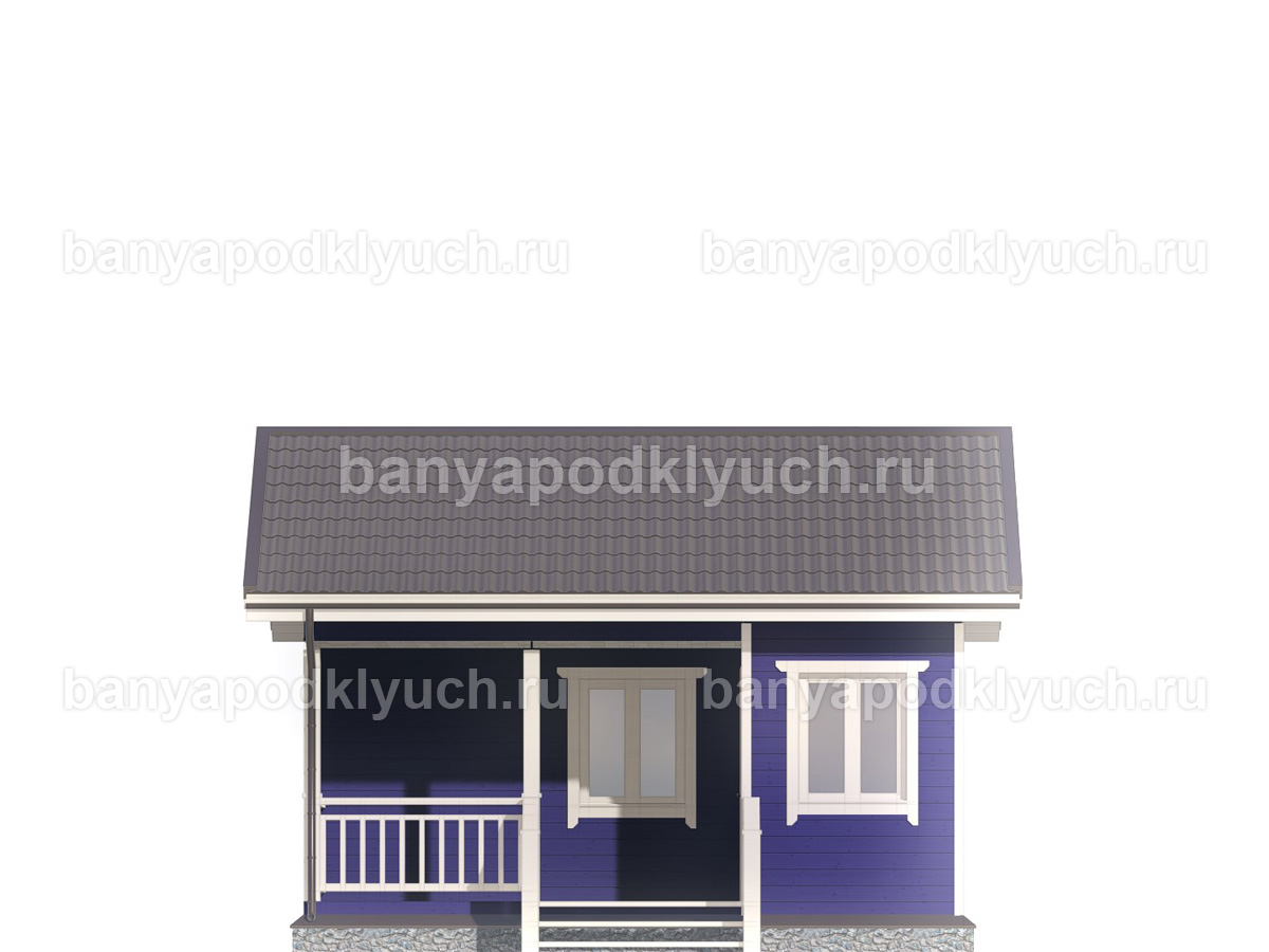 Каркасная баня 6x4.5 м Каркасная баня 6x4.5 м